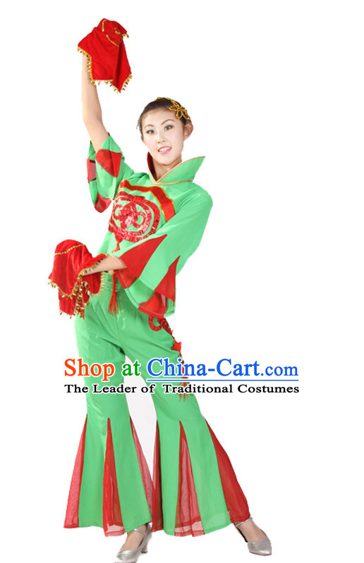 Chinese Style Handkerchief Dance Costume Ideas Dancewear Supply Dance Wear Dance Clothes Suit