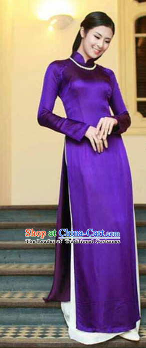 Vietnamese Traditional Party Dress Ao Dai for Women