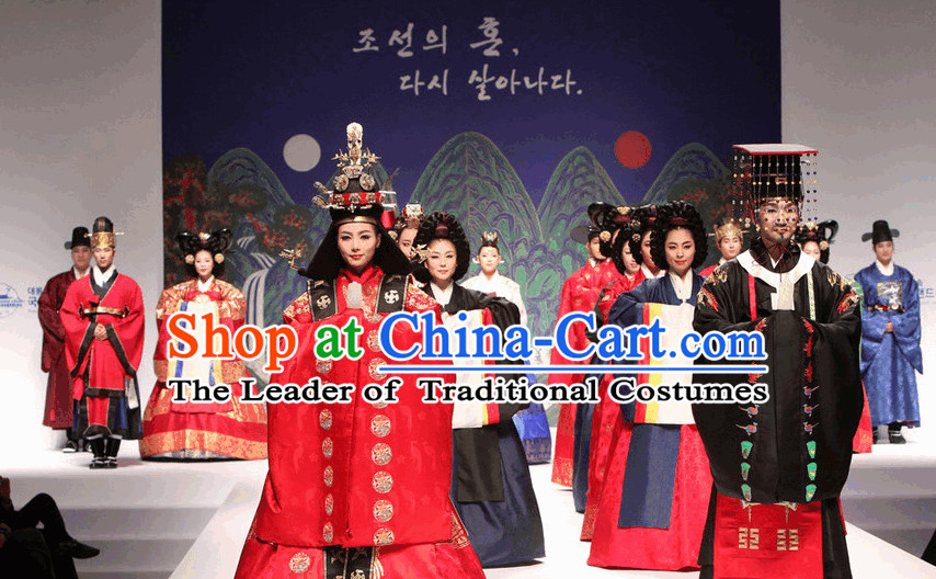 Royal Korean Queen Hanbok Outfits for Women