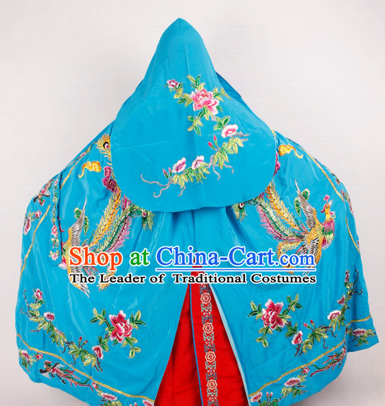 Blue Phoenix Embroidered Opera Princess Cape Complete Set