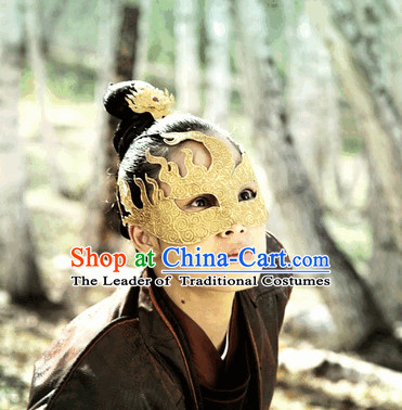 Ancient Chinese Swordsman Mysterious Golden Mask