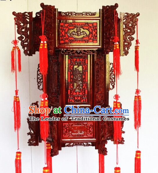 Three Layers Red Chinese Classical Hanging Palace Lantern