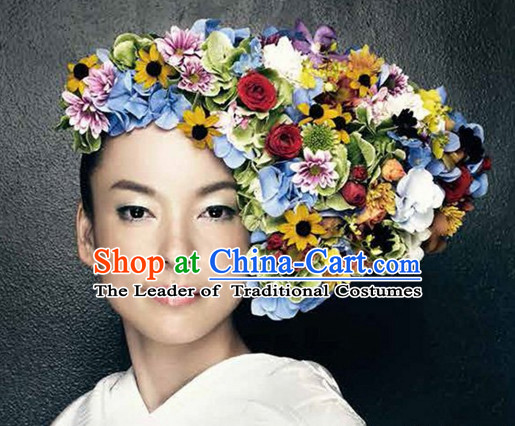 Traditional Japanese Handmade Flower Headwear Hair Accessories