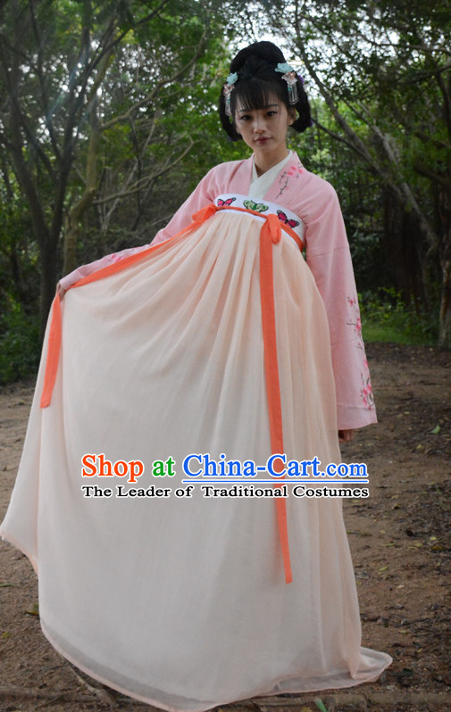 Ancient Chinese Tang Dynasty Clothing and Hair Accessories Complete Set for Women