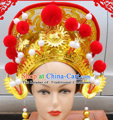 Ancient Chinese Mu Guiying Hat for Women or Girls