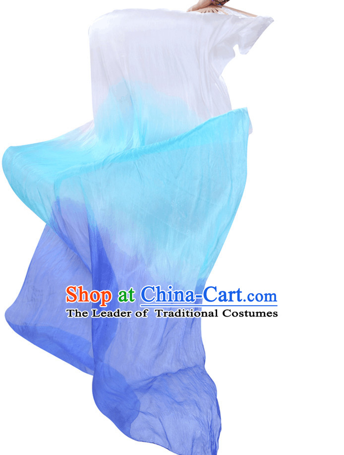 1.5 Meters Long Color Transition Silk Dancing Streamers