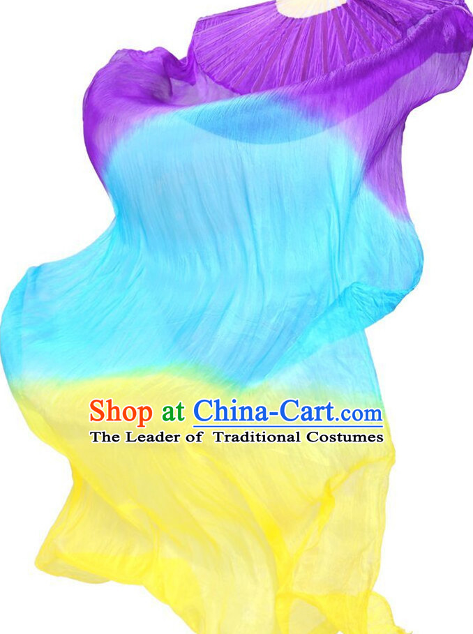 1.5 Meters Long Color Changing Silk Dancing Streamers