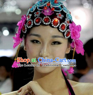 Chinese Opera Hair Accessories Headwear Headdress Hair Accessory Wig Set