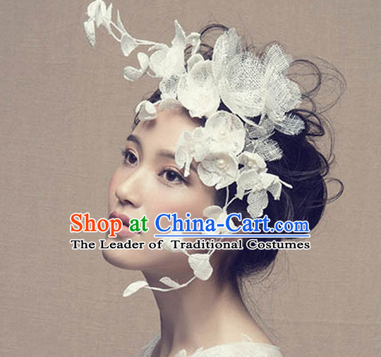 Chinese Wedding Bridal Hair Accessories Headwear Headdress Hair Accessory Hair Jewelry Set for Women or Girls