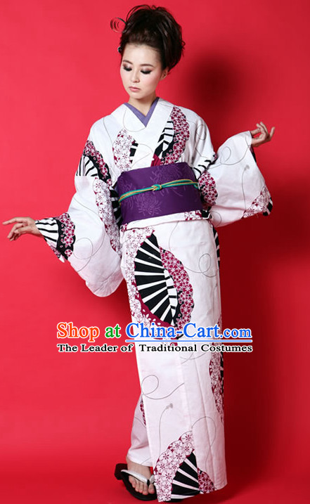 Top Authentic Traditional Japanese Kimonos Kimono Dress Yukata Clothing Robe Garment Complete Set for Women Ladies Girls