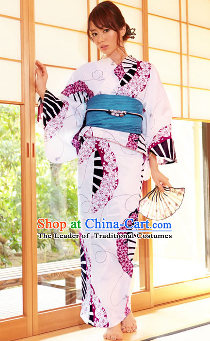 Top Authentic Traditional Japanese Kimonos Kimono Dress Yukata Clothing Robe Garment Complete Set for Women Ladies Girls