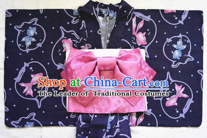 Top Authentic Traditional Japanese Kimonos Kimono Dress Yukata Clothing Robe Garment Complete Set for Women Ladies Girls