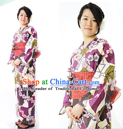 Top Authentic Traditional Japanese Kimonos Kimono Dress Yukata Clothing Robe Garment Complete Set for Women Ladies Girls