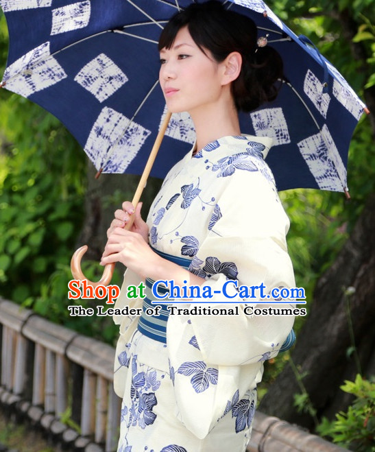 Top Authentic Traditional Japanese Kimonos Kimono Dress Yukata Clothing Robe Garment Complete Set for Women Ladies Girls