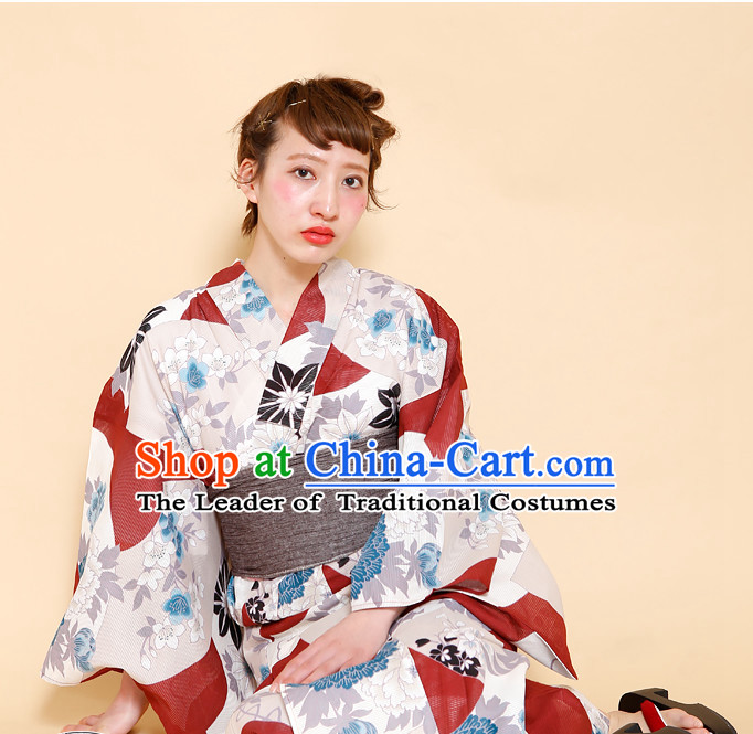 Top Authentic Traditional Japanese Kimonos Kimono Dress Yukata Clothing Robe online Complete Set for Women