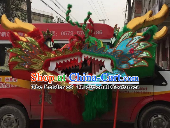 LED Lights Chinese Spring Festival Big Display or Play Handmade Dragon Head