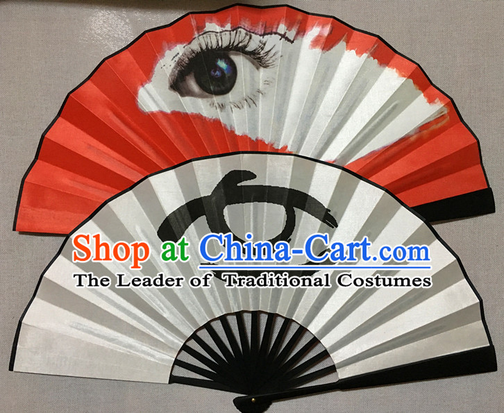 South Korea Style Two Sides Silk Dance Fan