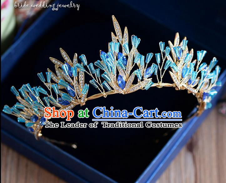 Traditional Jewelry Accessories, Princess Bride Royal Crown, Wedding Hair Accessories, Baroco Style Headwear for Women