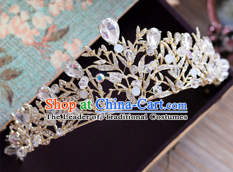 Traditional Jewelry Accessories, Princess Bride Royal Crown, Wedding Hair Accessories, Baroco Style Headwear for Women