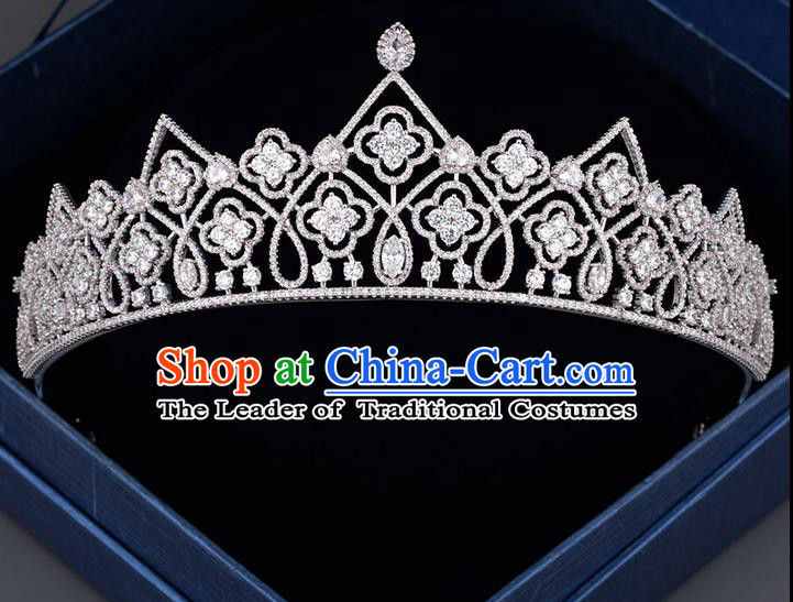 Traditional Jewelry Accessories, Princess Bride Royal Crown, Wedding Hair Accessories, Baroco Style Crystal Headwear for Women