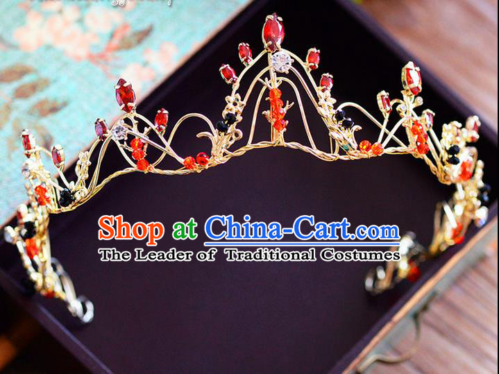 Traditional Jewelry Accessories, Princess Bride Royal Crown, Wedding Hair Accessories, Baroco Style Headwear for Women