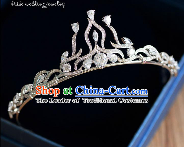 Traditional Jewelry Accessories, Palace Princess Bride Royal Crown, Wedding Hair Accessories, Baroco Style Crystal Headwear for Women