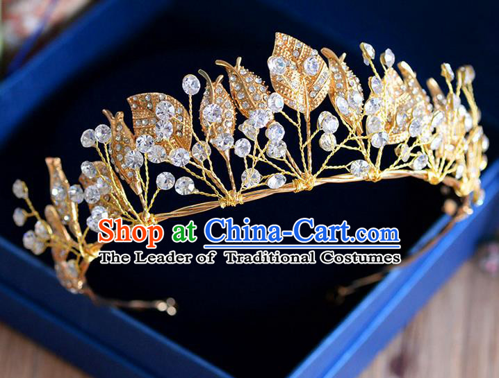 Traditional Jewelry Accessories, Palace Princess Bride Royal Crown, Wedding Hair Accessories, Baroco Style Crystal Headwear for Women