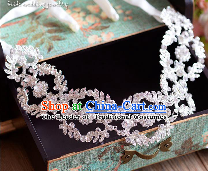 Traditional Jewelry Accessories, Princess Wedding Hair Accessories, Bride Wedding Hair Accessories, Baroco Style Crystal Headwear for Women