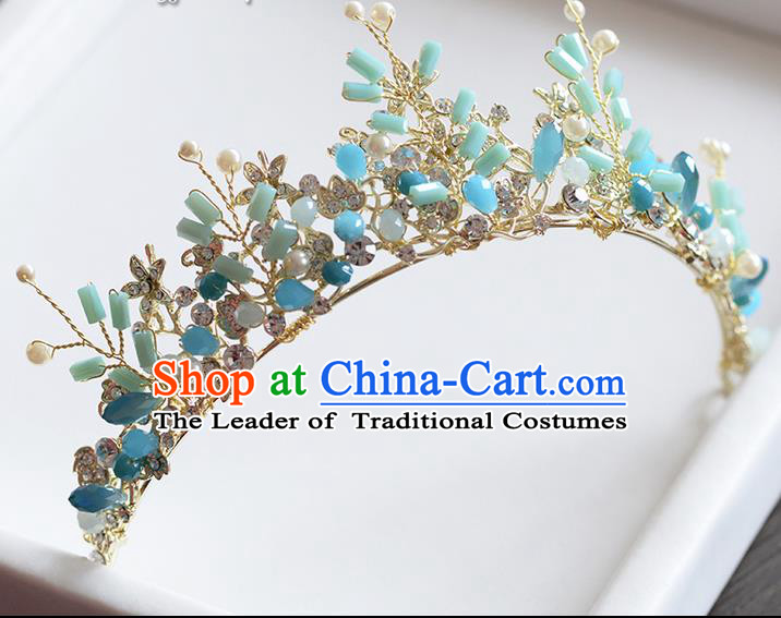 Traditional Jewelry Accessories, Palace Princess Bride Royal Crown, Imperial Royal Crown, Wedding Hair Accessories, Baroco Style Crystal Headwear for Women