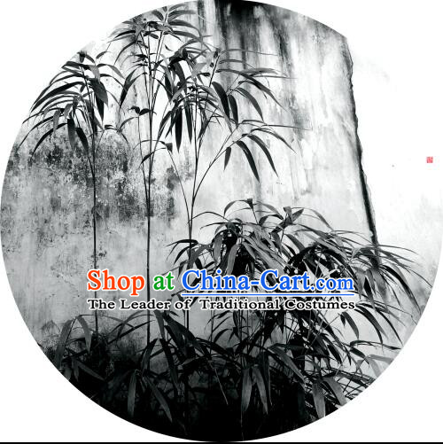 Chinese Classic Handmade Oiled Paper Umbrella Parasol Sunshade Traditional Bamboo