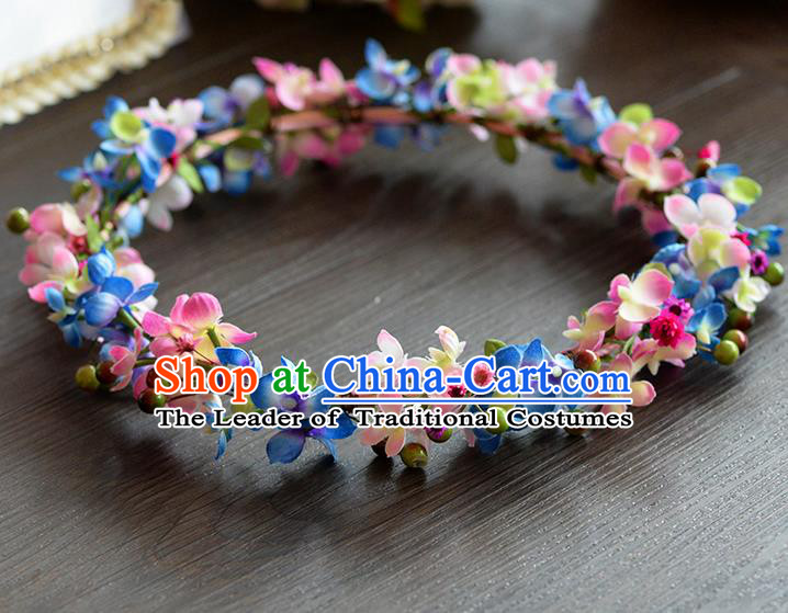 Traditional Jewelry Accessories, Princess Hair Accessories, Bride Wedding Hair Accessories, Headwear, Baroco Style Flowers Hair Claw for Women