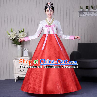 Korean Traditional Costumes Women Ancient Clothes Wedding Full Dress Formal Attire Ceremonial Clothes Court Stage Dancing