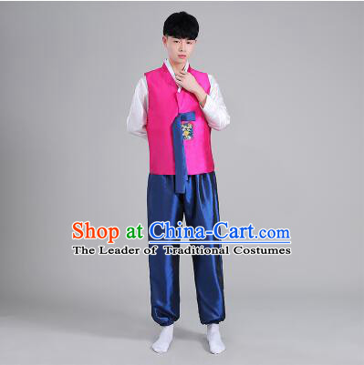 Korean Men Dancing Clothes Men Stage Costumes Traditional Costumes Korean Full Dress Formal Attire Ceremonial Dress  Dae Jang Geum High Quality