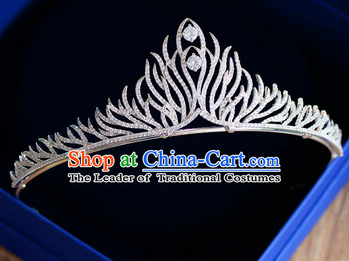 Traditional Jewelry Accessories, Palace Princess Bride Royal Crown, Engagement Royal Crown, Wedding Hair Accessories, Baroco Style Crystal Zircon Headwear for Women