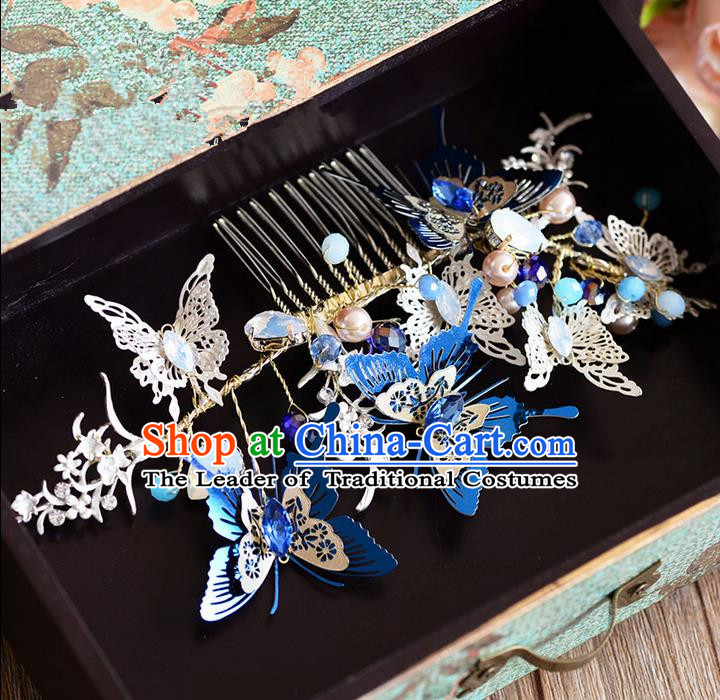 Chinese Ancient Style Hair Jewelry Accessories, Hairpins, Hanfu Xiuhe Suits Wedding Bride Headwear, Headdress, Imperial Empress Handmade Hair Fascinators for Women