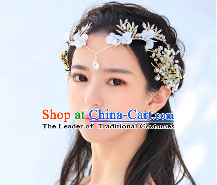 Traditional Jewelry Accessories, Princess Wedding Hair Accessories, Bride Wedding Hair Accessories, Headband, Baroco Style Handmade Crystal Pearl Hair Claw for Women