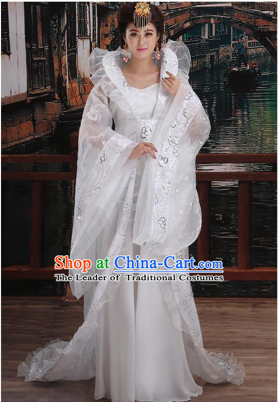 Ancient Chinese Palace Empress Costumes Complete Set, Tang Dynasty Ancient Palace Dance Clothing, Cosplay Fairy Imperial Consort Dress Suits For Women