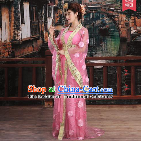 Ancient Chinese Palace Empress Costumes Complete Set, Tang Dynasty Ancient Palace Dance Clothing, Cosplay Fairy Imperial Consort Dress Suits For Women