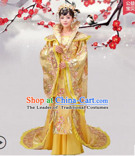 Ancient Chinese Palace Empress Costumes Complete Set, Tang Dynasty Ancient Palace Dance Clothing, Cosplay Fairy Imperial Consort Dress Suits For Women