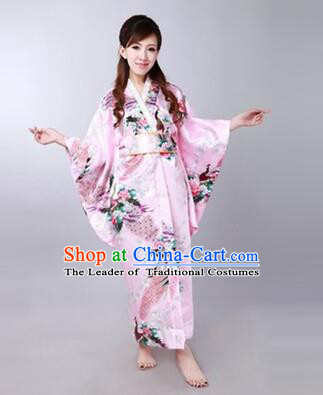 Japanese Traditional Kimono Costumes Women Dress COSPLAY Japanese Traditional Garment Wedding Dress Ceremonial wafuku Stage Show PInk