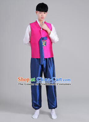 Korean Traditional Formal Dress Set Men Clothes Traditional Korean Traditional Costumes Full Dress Formal Attire Ceremonial Dress Court Slight Blue