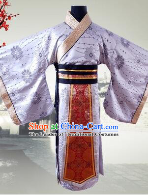 Han Fu Men Tang Suit Chinese Traditional Costumes Officials Straight Fringing Straight-front Shenyi Stage Show Dress