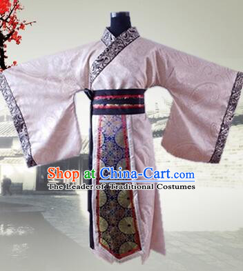 Han Fu Men Tang Suit Chinese Traditional Costumes Officials Straight Fringing Straight-front Shenyi Stage Show Dress