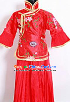 Traditional Chinese Acient Qang Dynasty Costume, Women Republic of China Costume, Late Qing Dynasty Dress for Women