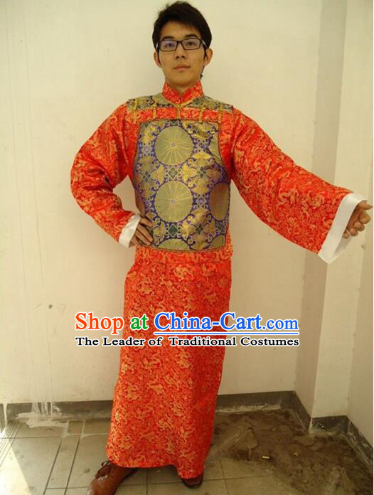 Ancient Clothes For Men Emperor Dress Groom Chinese Traditional Costume Qing Dynasty