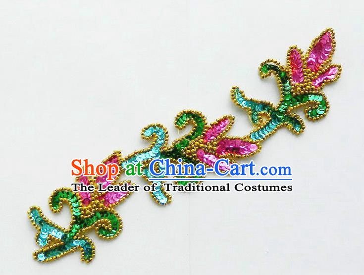 Traditional Chinese Yangge Hair Accessories, Fan Dancing Headwear, Folk Dance Yangko Peacock Dance Headdress, Stage Accessories Minimum Purchase 10