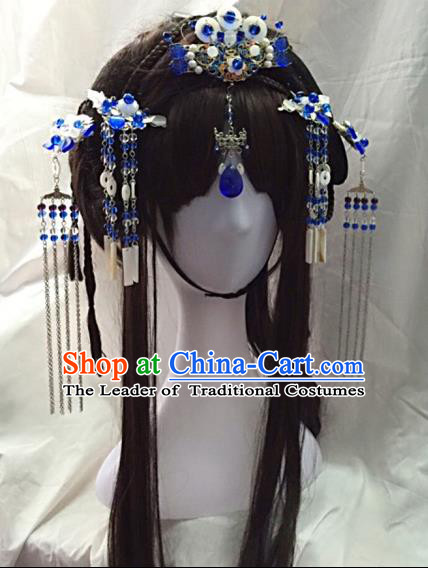 Chinese Traditional Accessories, Chinese Ancient Style Imperial Queen Hair Jewelry Accessories, Hairpins, Headwear, Headdress, Hair Fascinators Set for Women