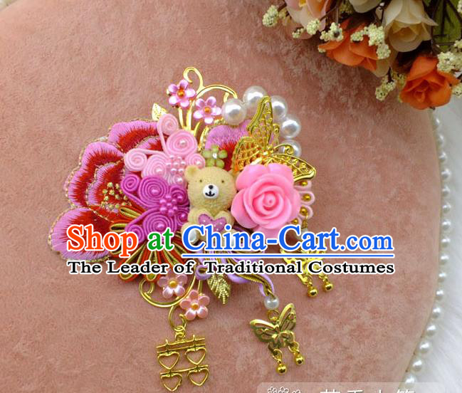 Chinese Ancient Style Hair Jewelry Accessories, Xiuhe Suit Tang Dynasty Hairpins, Headwear, Headdress, Hair Fascinators for Women