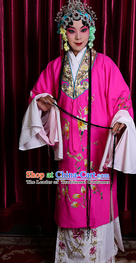 Chinese Classical Beijing Opera Peking Opera Hua Dan Costumes Embroidered Robe