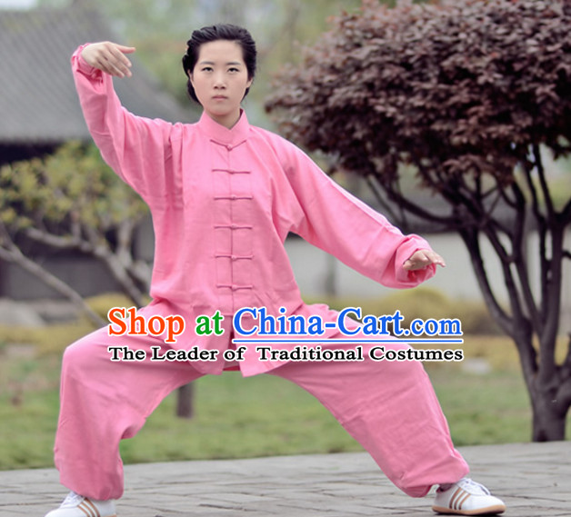 Top Kung Fu Flax Clothing Mandarin Costume Jacket Martial Arts Clothes Shaolin Uniform Kungfu Uniforms Supplies for Men Women Adults Children